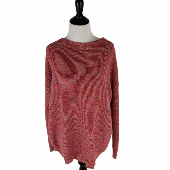 Urban Outfitters BDG Women's Size XS Knit Sweater Oversized Gray Pink - Picture 1 of 8